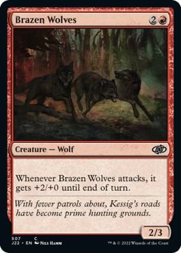 Brazen Wolves 507 card from Jumpstart 2022