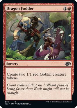 Dragon Fodder 76 card from Jumpstart 2022