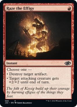 Raze the Effigy 586 card from Jumpstart 2022