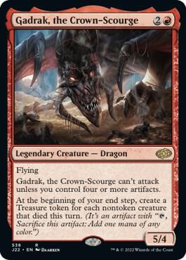 Gadrak, the Crown-Scourge 538 card from Jumpstart 2022