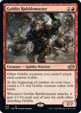 Goblin Rabblemaster 545 card from Jumpstart 2022