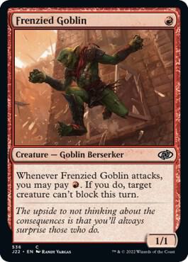 Frenzied Goblin 536 card from Jumpstart 2022