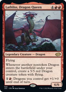 Lathliss, Dragon Queen 566 card from Jumpstart 2022