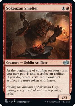 Sokenzan Smelter 601 card from Jumpstart 2022
