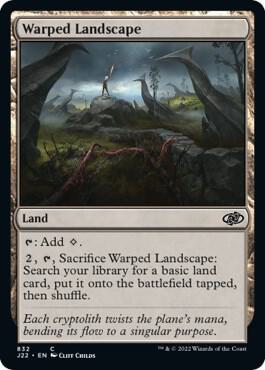 Warped Landscape 832 card from Jumpstart 2022