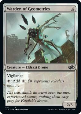 Warden of Geometries 750 card from Jumpstart 2022