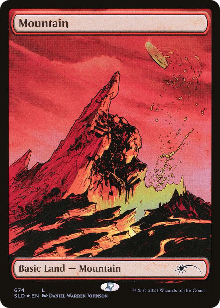 Mountain 674 card from Secret Lair Drop Series