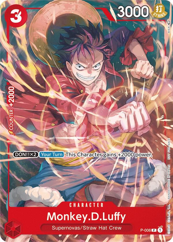 Monkey.D.Luffy (Tournament Pack Vol. 1) P-006 card from One Piece Promotion Cards