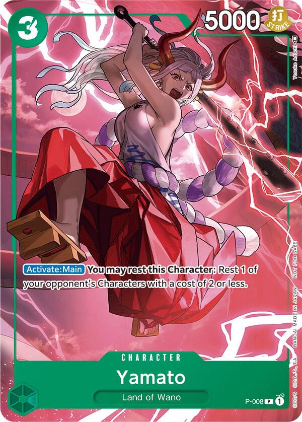 Yamato (Tournament Pack Vol. 1) P-008 card from One Piece Promotion Cards