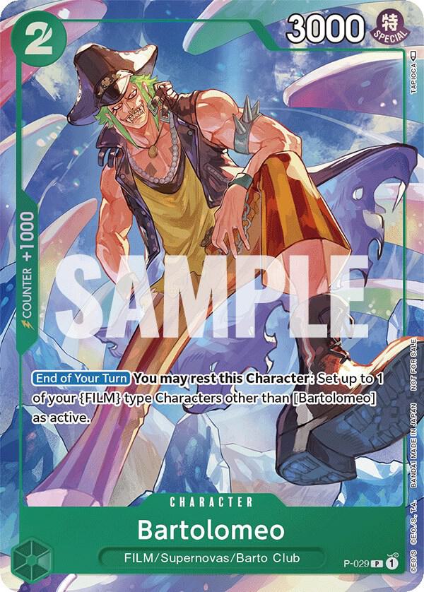 Bartolomeo (Event Pack Vol. 1) P-029 card from One Piece Promotion Cards