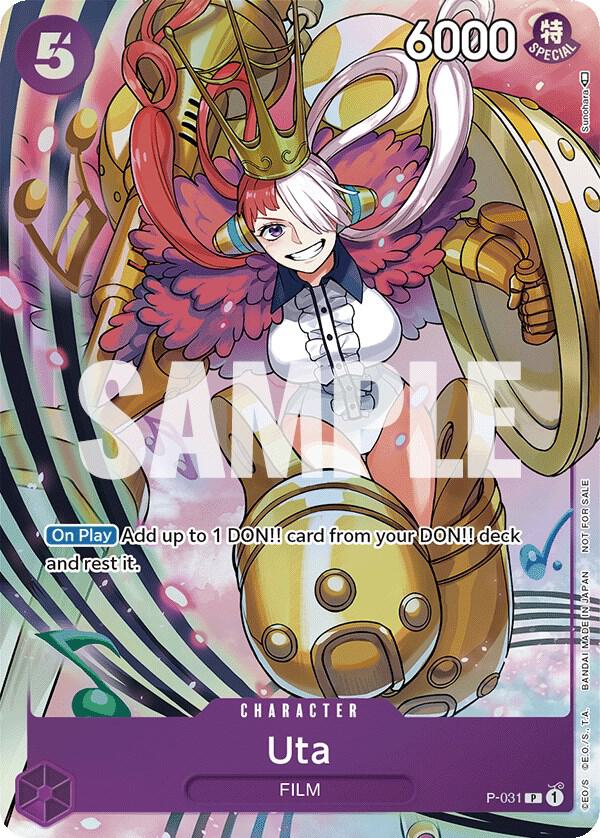 Uta (Event Pack Vol. 1) P-031 card from One Piece Promotion Cards
