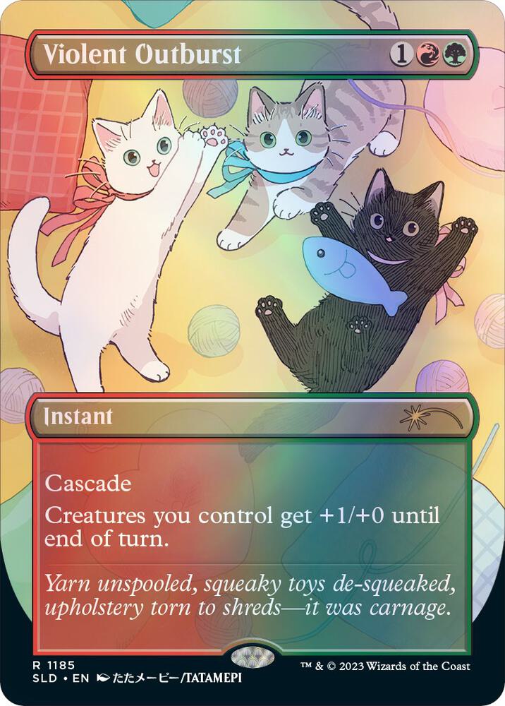 Violent Outburst 1185 card from Secret Lair Drop Series