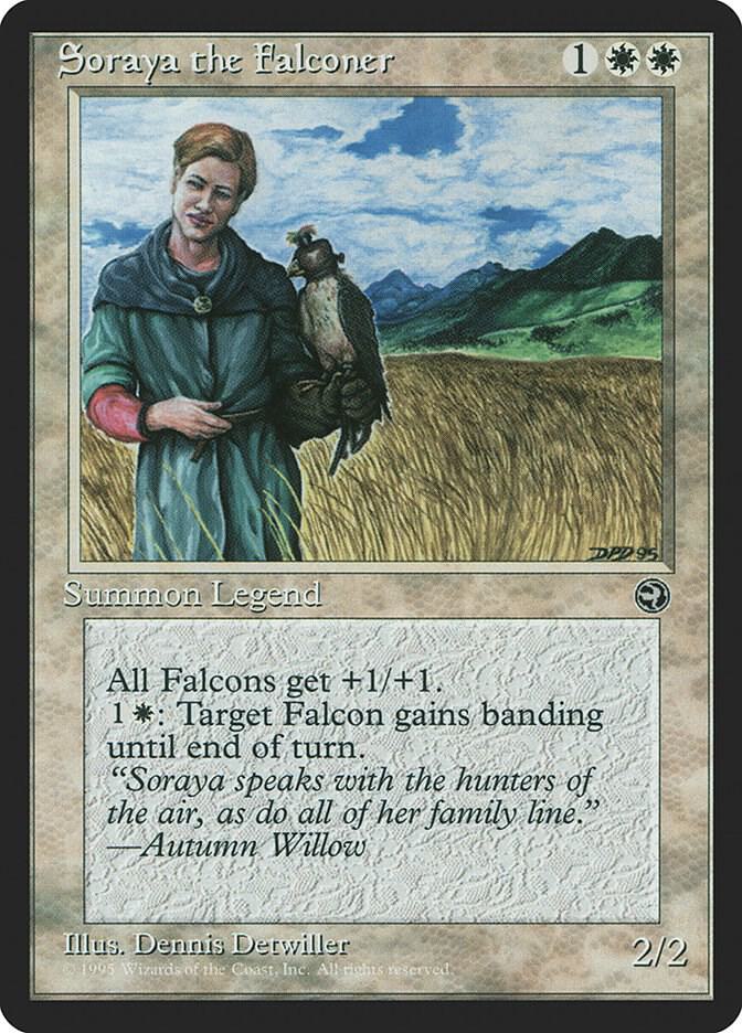 Soraya the Falconer card from Homelands