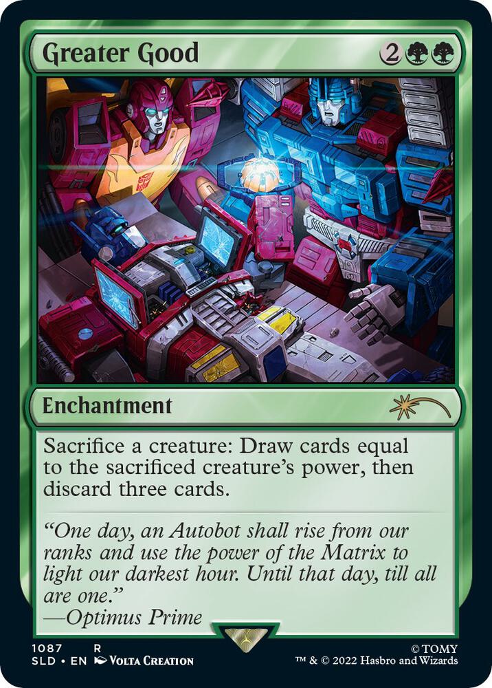 Greater Good 1087 card from Secret Lair Drop Series