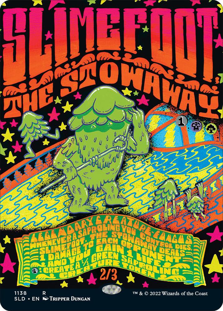 Slimefoot, the Stowaway 1138 card from Secret Lair Drop Series