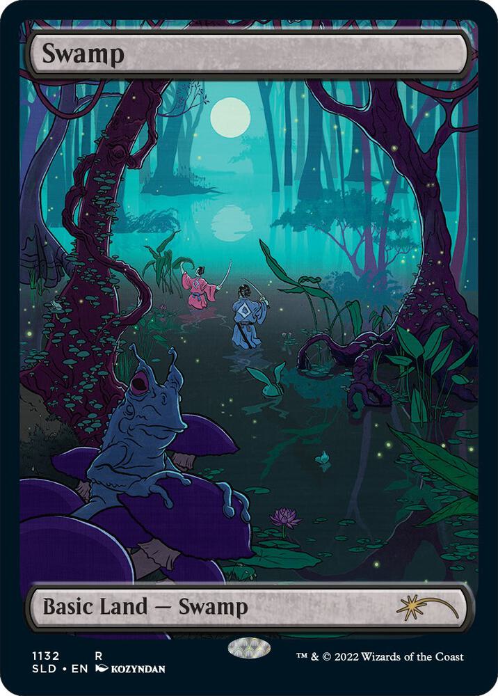 Swamp 1132 card from Secret Lair Drop Series