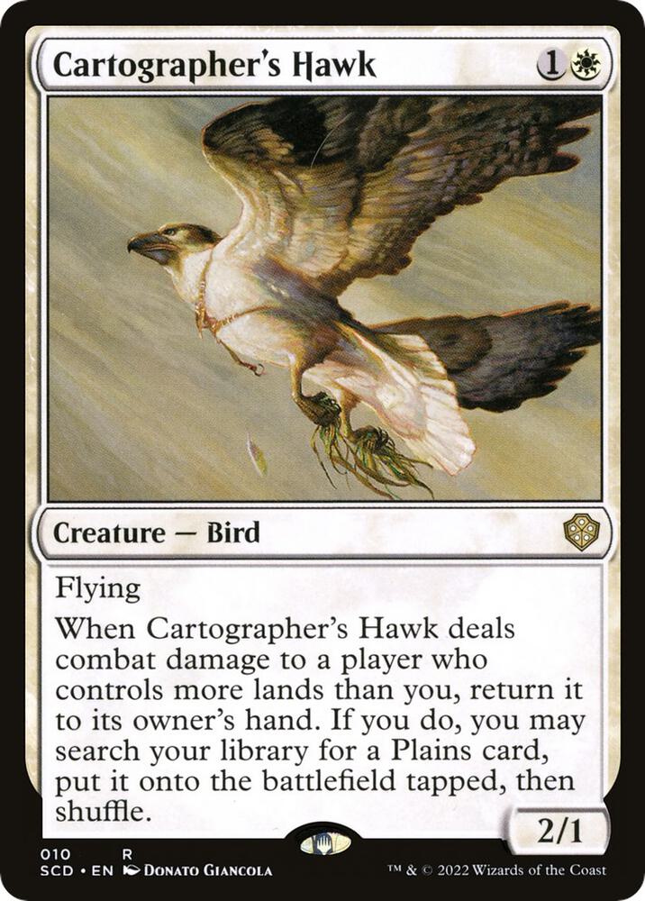 Cartographer's Hawk 10 card from Starter Commander Decks