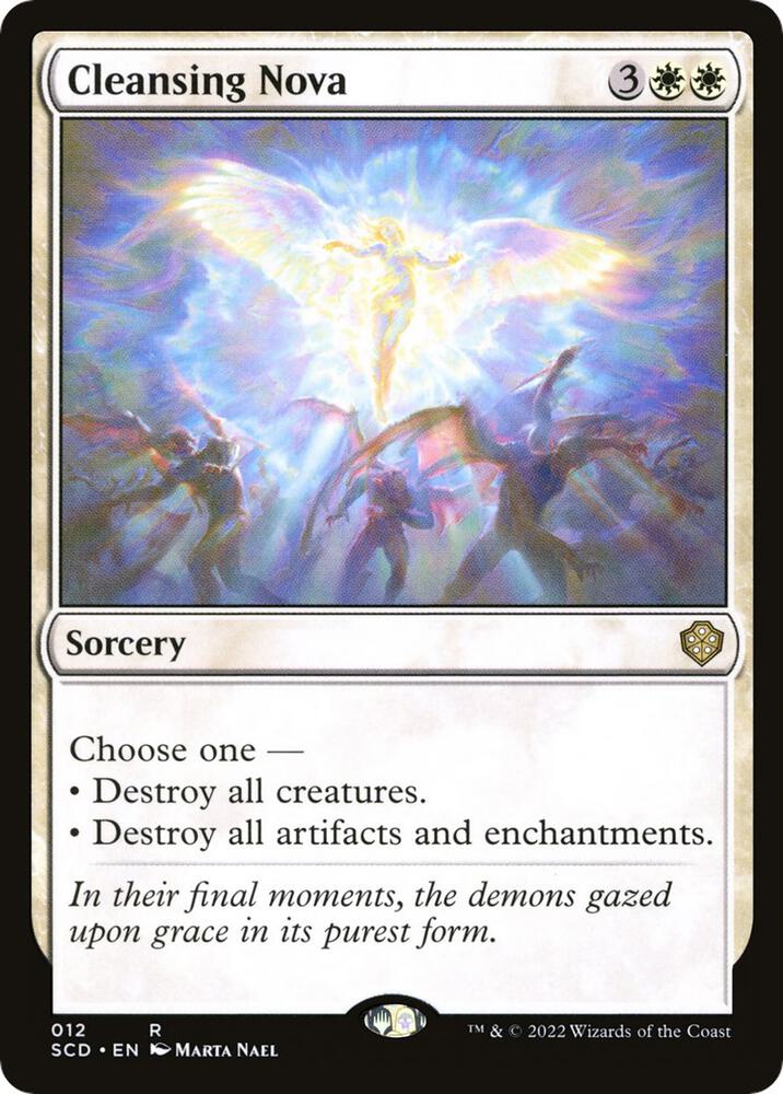 Cleansing Nova 12 card from Starter Commander Decks