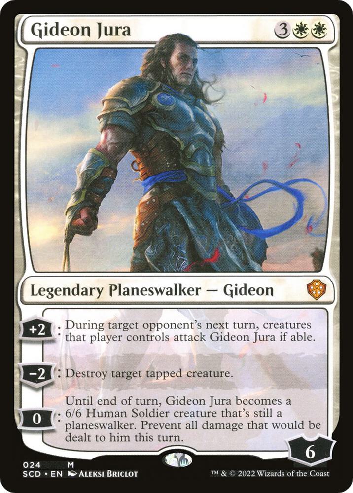 Gideon Jura 24 card from Starter Commander Decks