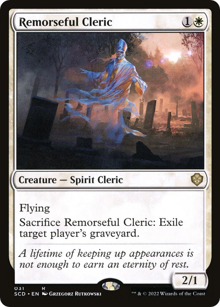 Remorseful Cleric 31 card from Starter Commander Decks