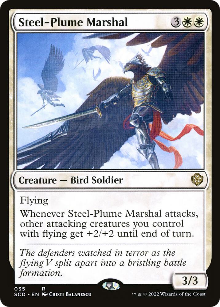 Steel-Plume Marshal 35 card from Starter Commander Decks