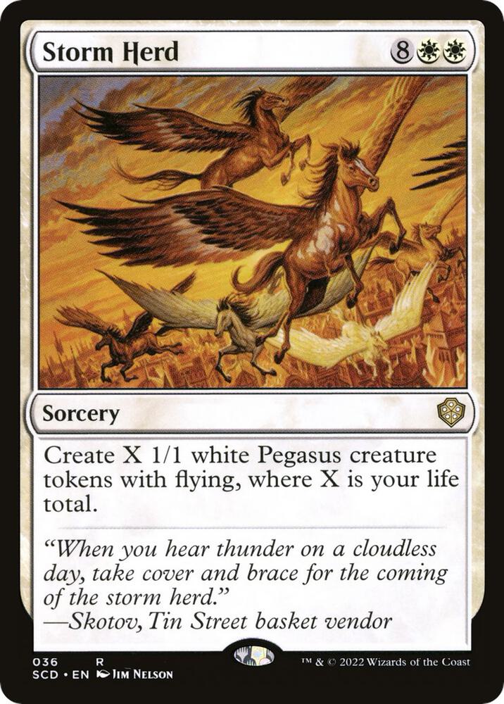 Storm Herd 36 card from Starter Commander Decks
