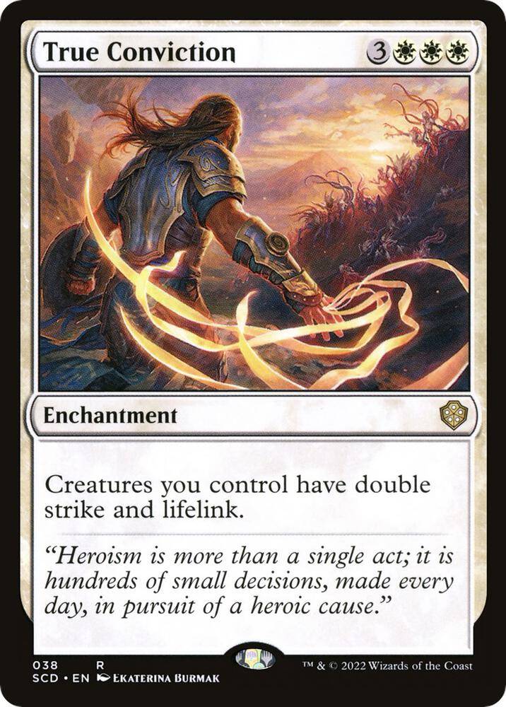 True Conviction 38 card from Starter Commander Decks