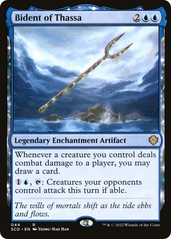 Bident of Thassa 44 card from Starter Commander Decks