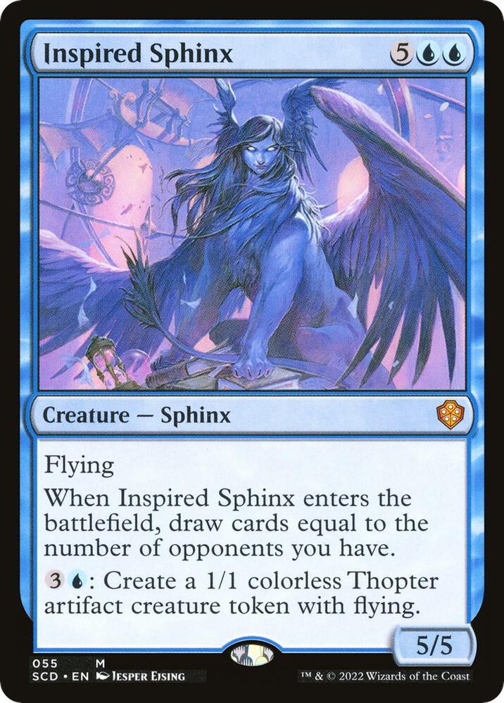 Inspired Sphinx 55 card from Starter Commander Decks