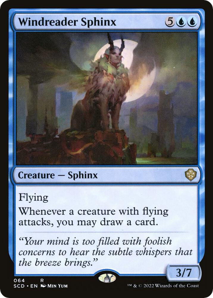 Windreader Sphinx 64 card from Starter Commander Decks