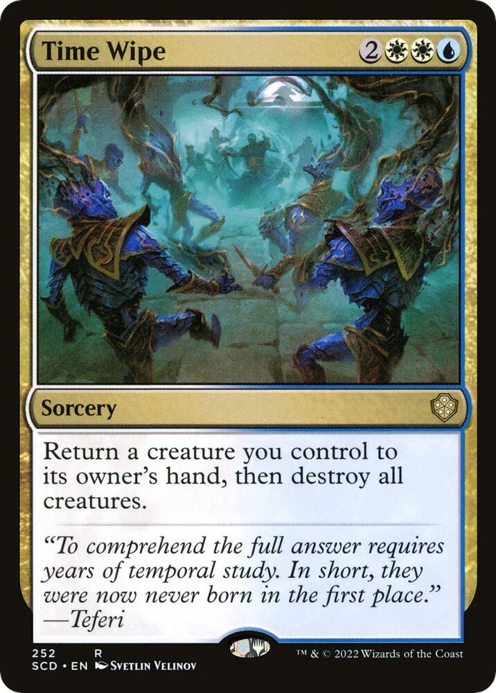Time Wipe 252 card from Starter Commander Decks