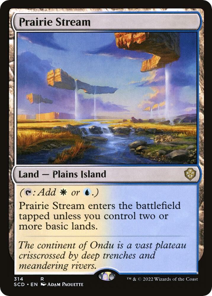 Prairie Stream 314 card from Starter Commander Decks