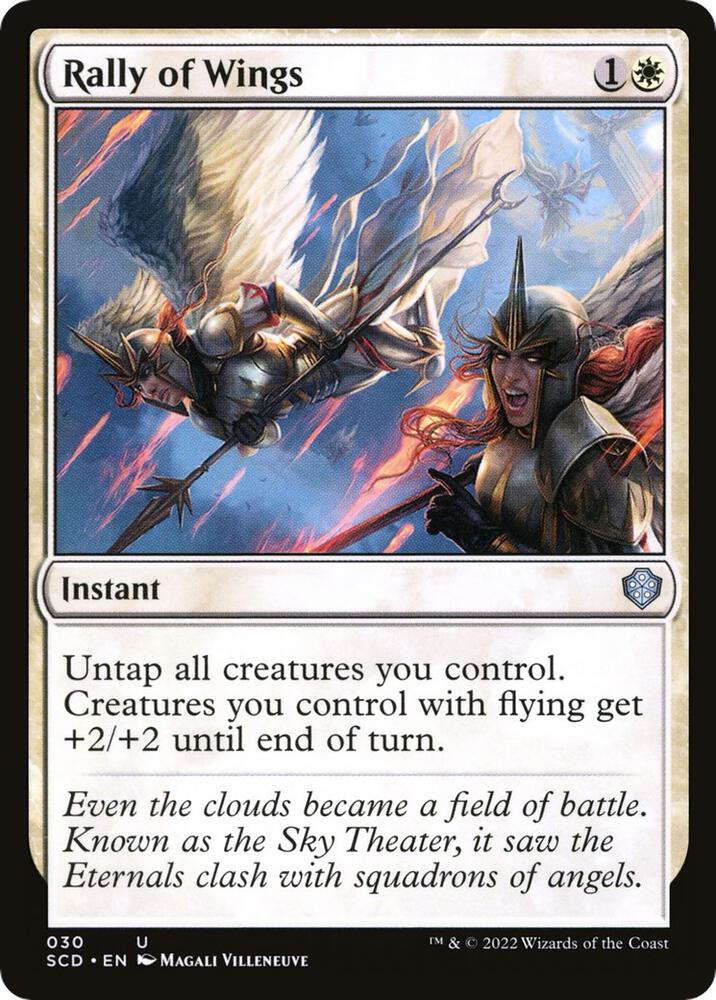 Rally of Wings 30 card from Starter Commander Decks