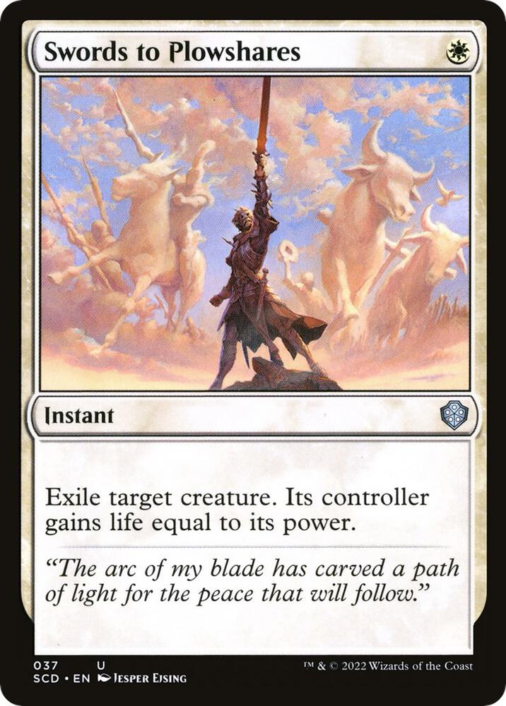 Swords to Plowshares 37 card from Starter Commander Decks