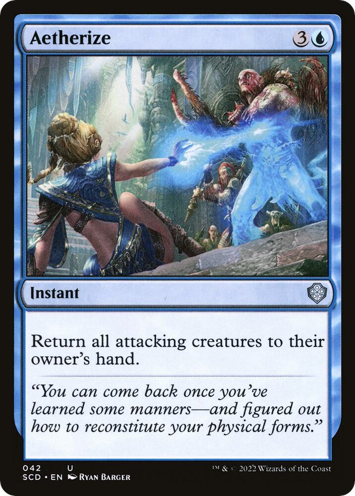 Aetherize 42 card from Starter Commander Decks