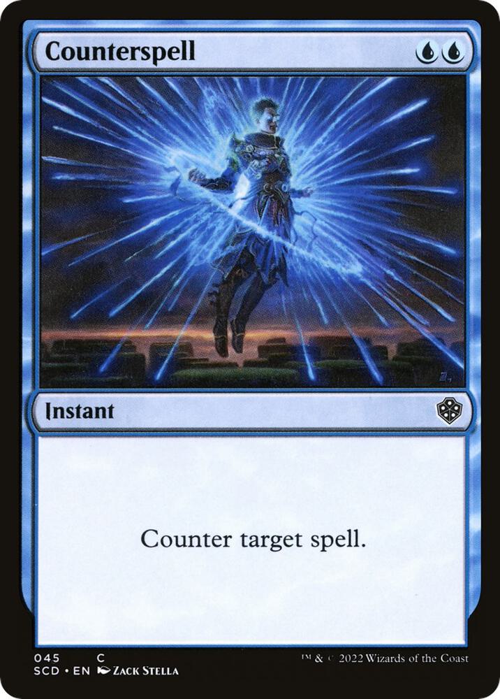 Counterspell 45 card from Starter Commander Decks