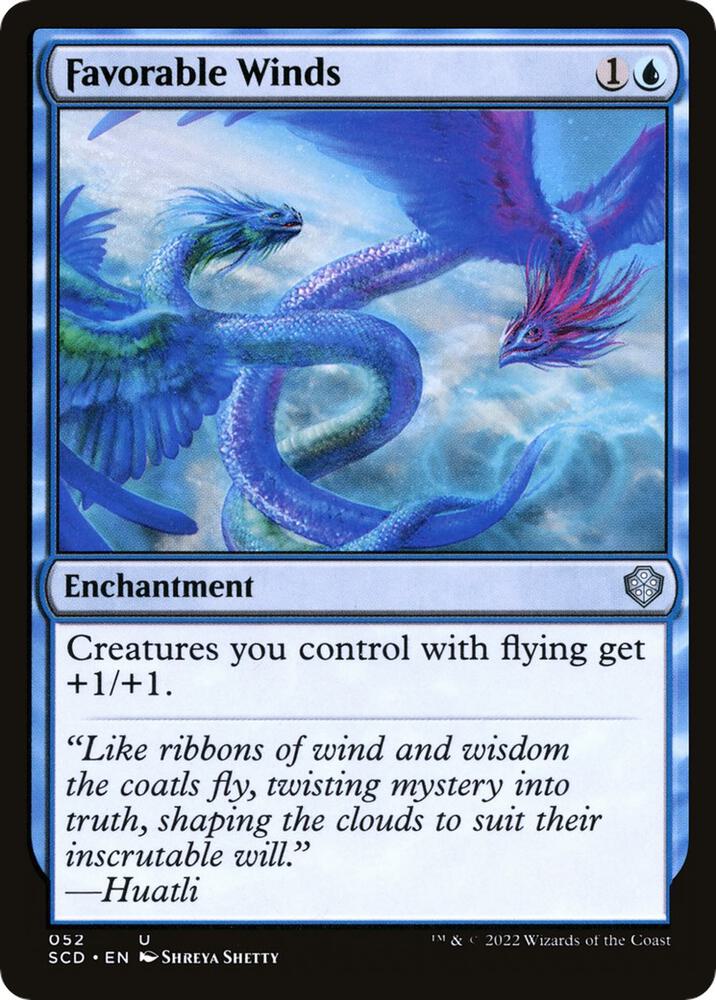 Favorable Winds 52 card from Starter Commander Decks