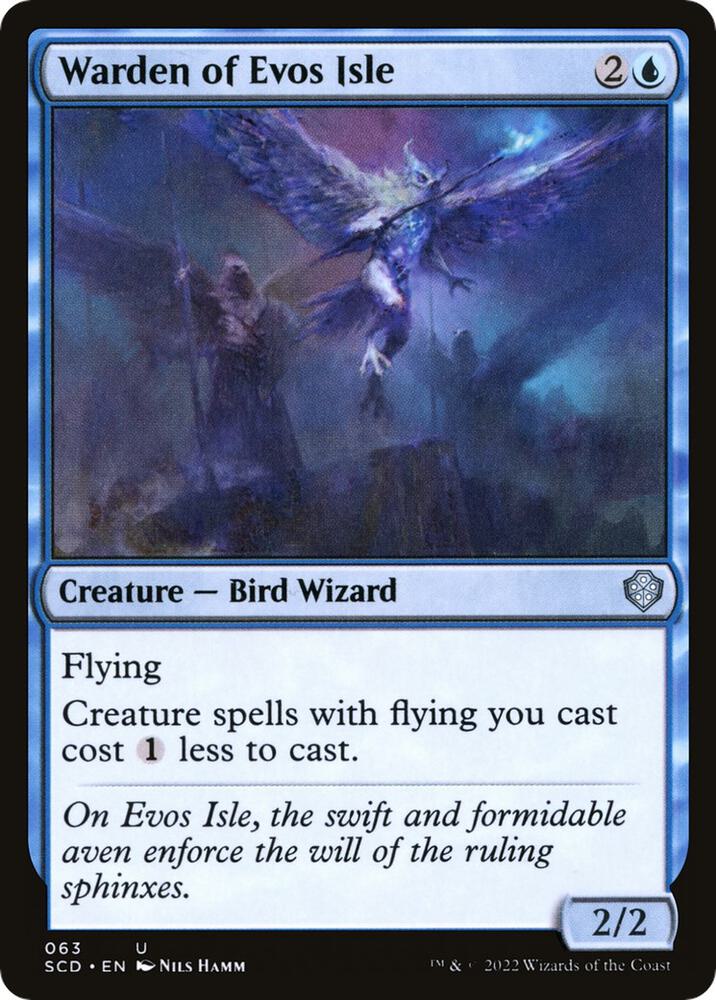 Warden of Evos Isle 63 card from Starter Commander Decks