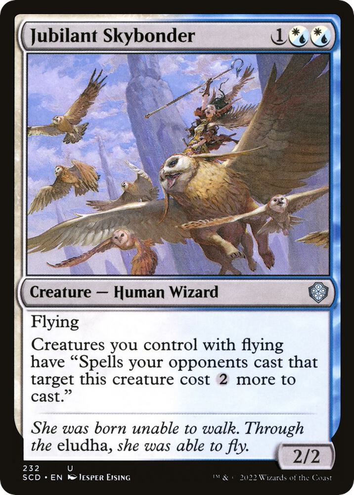 Jubilant Skybonder 232 card from Starter Commander Decks