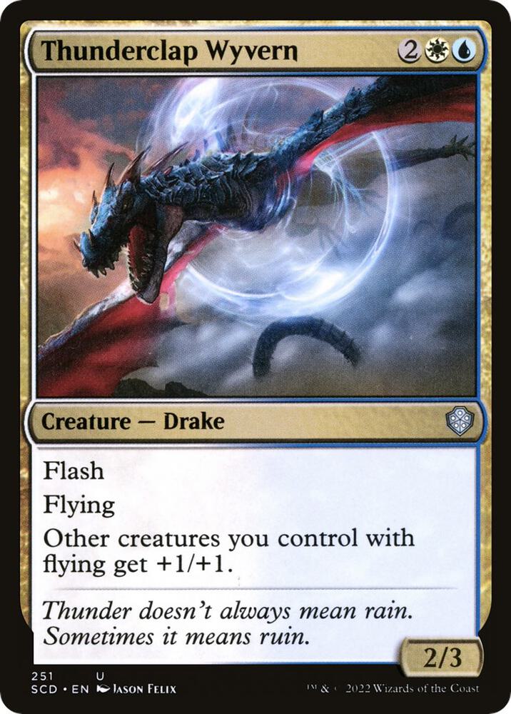 Thunderclap Wyvern 251 card from Starter Commander Decks
