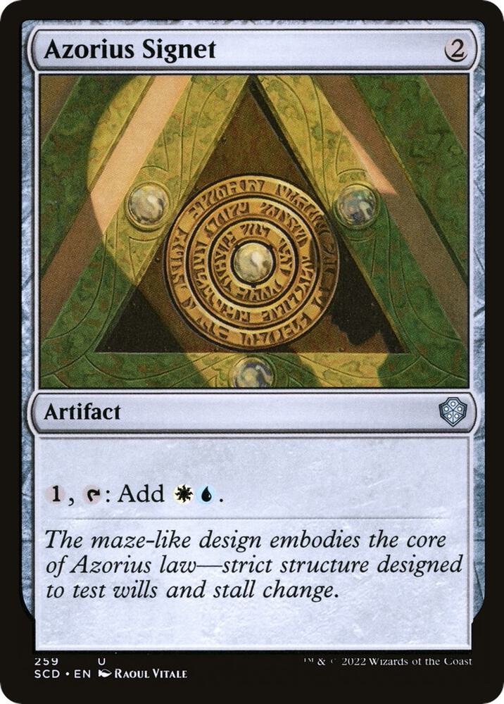 Azorius Signet 259 card from Starter Commander Decks