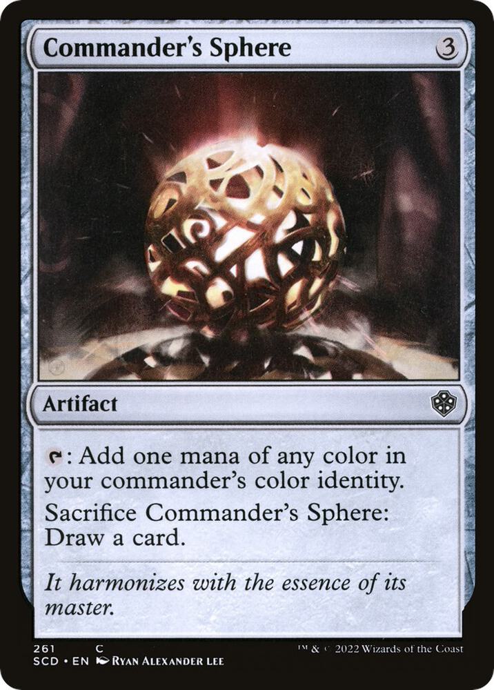 Commander's Sphere 261 card from Starter Commander Decks