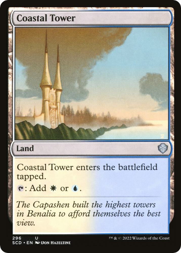 Coastal Tower 296 card from Starter Commander Decks