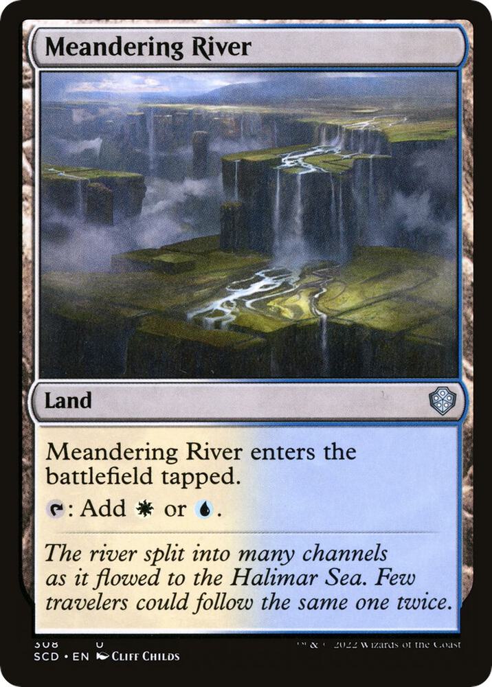 Meandering River 308 card from Starter Commander Decks
