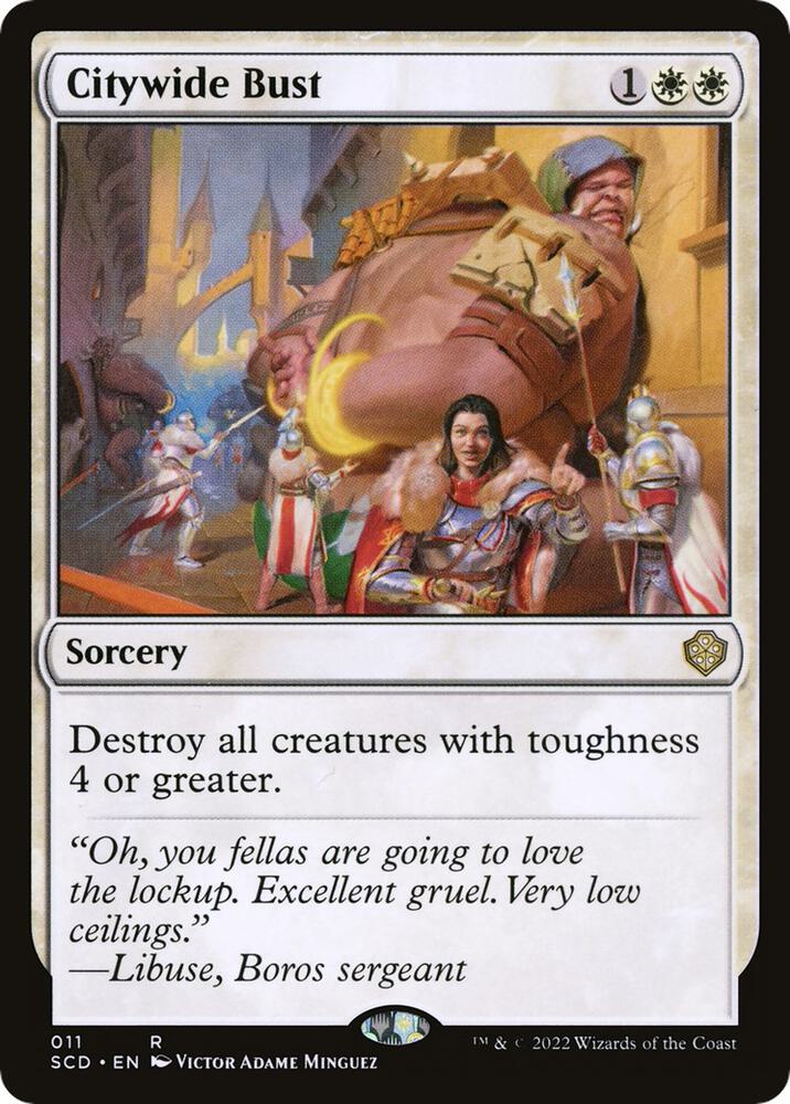 Citywide Bust 11 card from Starter Commander Decks