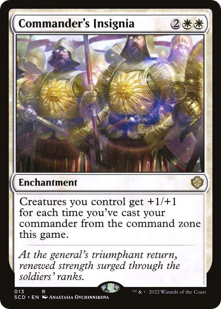 Commander's Insignia 13 card from Starter Commander Decks