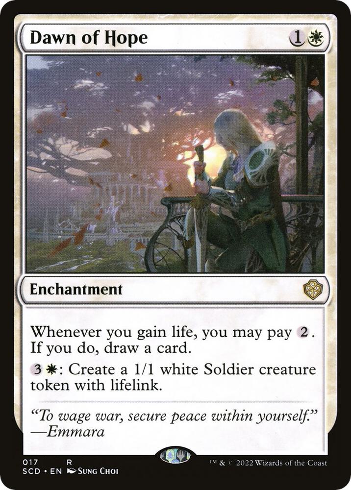 Dawn of Hope 17 card from Starter Commander Decks