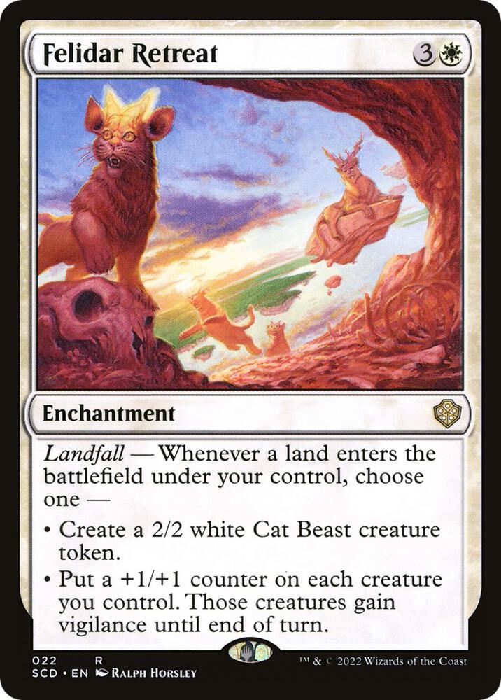 Felidar Retreat 22 card from Starter Commander Decks