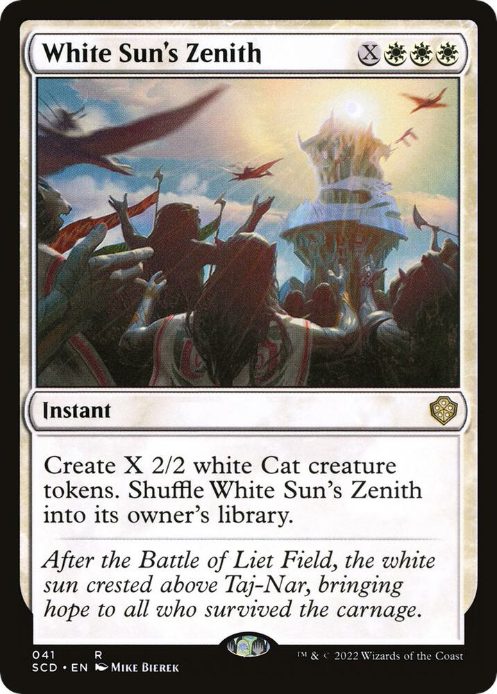 White Sun's Zenith 41 card from Starter Commander Decks
