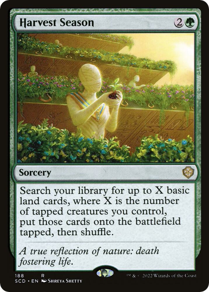 Harvest Season 188 card from Starter Commander Decks